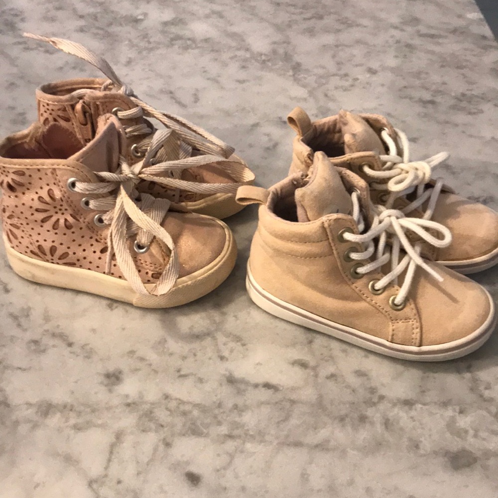 Little girl hightop sneakers